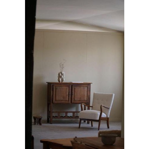 Gold Set of Mid-Century Modern Danish Lounge Chairs in Bouclé & Beech, 1960s For Sale - Image 8 of 16