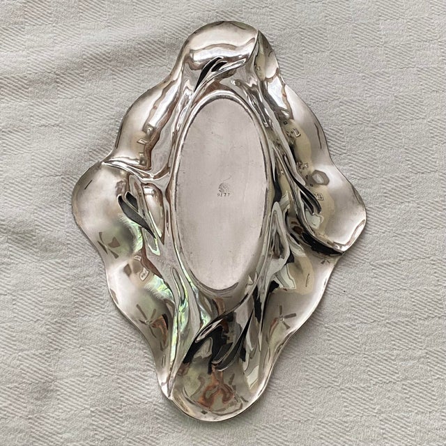 Antique 1899 Wilcox Silver Plated Art Nouveau Daffodil Centerpiece Bowl #9111 For Sale - Image 11 of 12