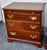 Brown Vintage Pair Mahogany Nightstands Chippendale Chests With Pull Out For Sale - Image 8 of 18