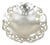 Vintage Victorian Scalloped Pierced Gallery Silver Plated Candy Trinket Dish For Sale