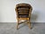 1980s Vintage Brown Jordan Rattan and Leather Accent / Dining Chair For Sale - Image 5 of 12