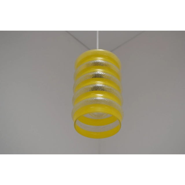 1960s Mid-Century Glass Pendant Lamp, 1960s For Sale - Image 5 of 8