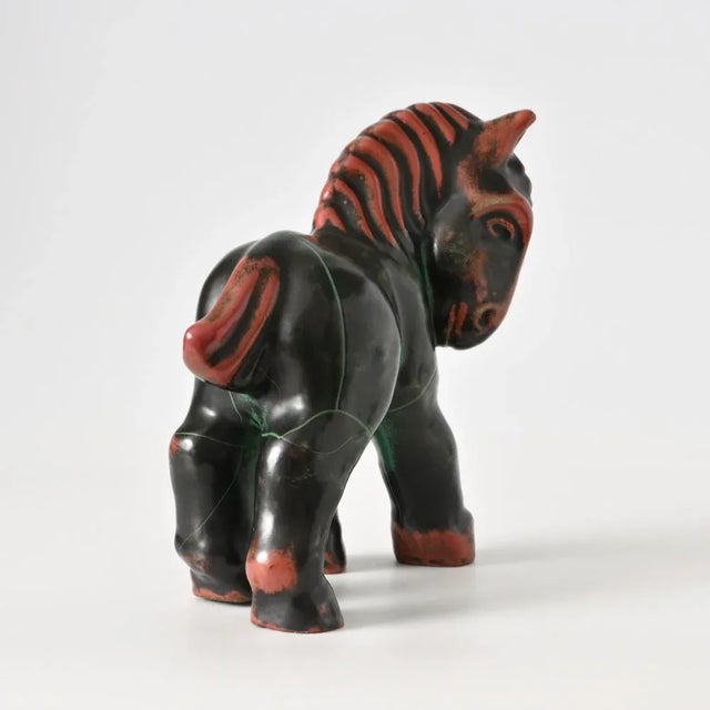 Art Deco Horse Figurine attributed to Paul Dresler for Grootenburg, 1930s For Sale - Image 6 of 11