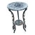 Vintage Art Nouveau Cast Iron Plant Stand With Verdigris Patina For Sale