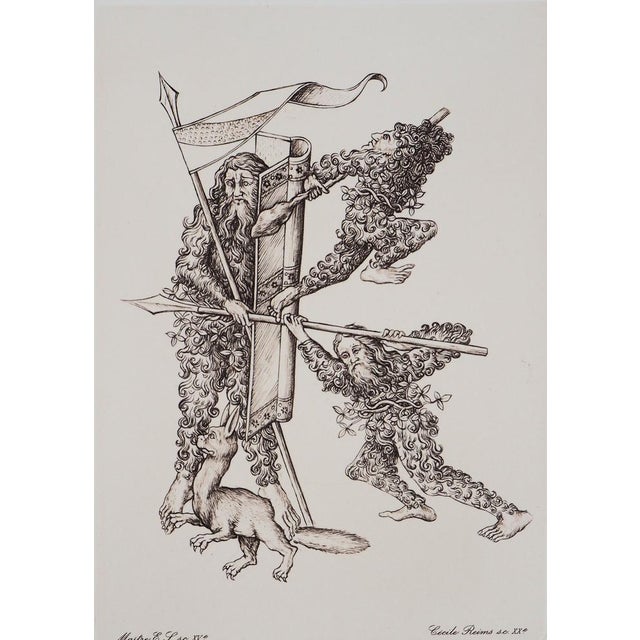 Cecile Reims, The Assault, 20th Century, Engraving For Sale - Image 5 of 9