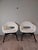 Vintage Shell Armchairs in White Curly Fabric by Miroslav Navratil for Cesky Nabytek, Czech, 1960s, Set of 2, in Restored...