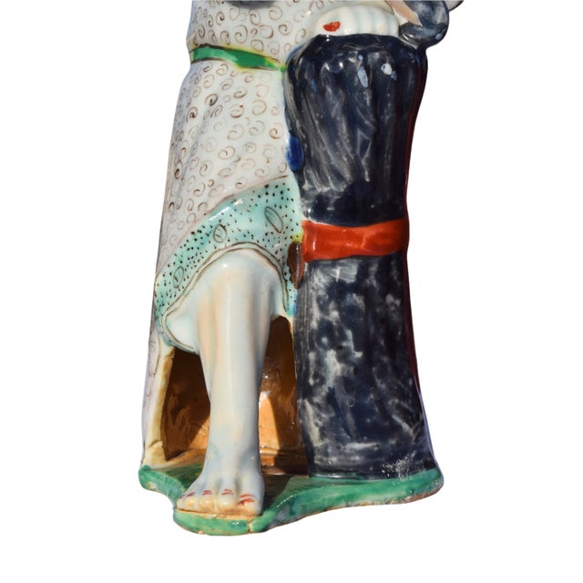 Pair of Chinese Scholar Porcelain Figurines For Sale - Image 15 of 15