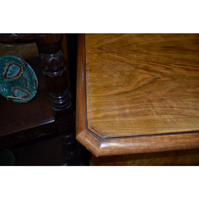 19th Century Burl Walnut Commode From France For Sale - Image 12 of 14