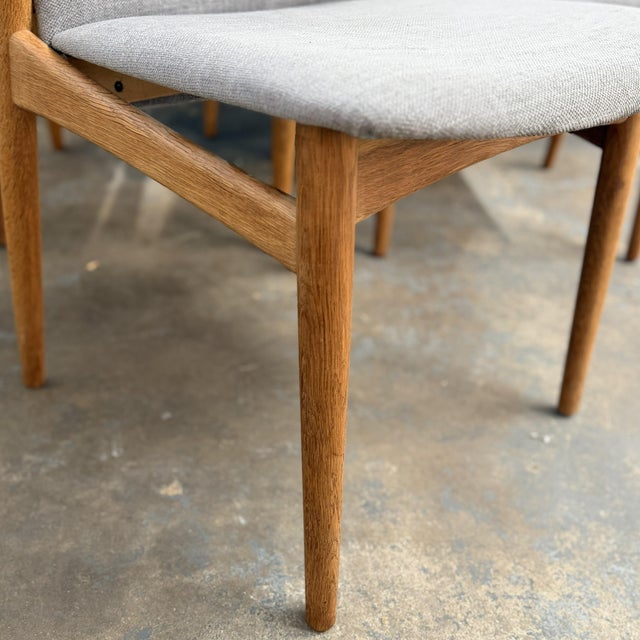 Set of 6 Danish 1960s Dining Chairs Teak & Oak Hans Olsen for n.a. Jørgensens Møbelfabrik For Sale - Image 10 of 12