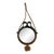 Small Ceramic and Rope Mirror For Sale