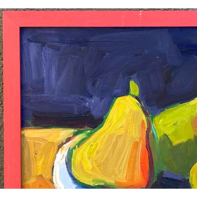 Abstract Vintage William B Hannum Still Life With Pears For Sale - Image 3 of 8