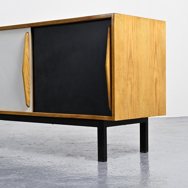 Ash Cansado Sideboard attributed to Charlotte Perriand for Steph Simon, 1960 For Sale - Image 9 of 14