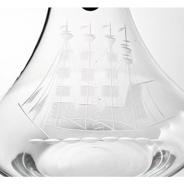 1970s 1970s 1970s Toscany “Clipper Ship” Liquor or Spirits Ships Decanter & Stopper For Sale - Image 5 of 9