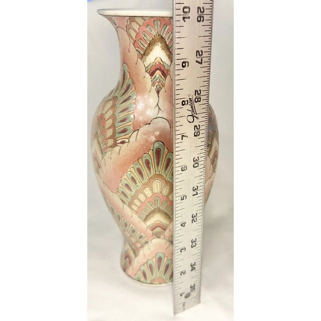 Add timeless elegance to your décor with this stunning Vintage Toyo Porcelain Vase featuring a beautiful Chinoiserie-...