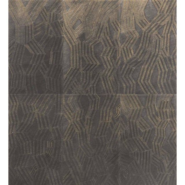 Joseph Lawrence Gardella (American, XX-XXI), Op Art Study, Mixed Media on Paper, tape and graphite, unsigned, wood frame....