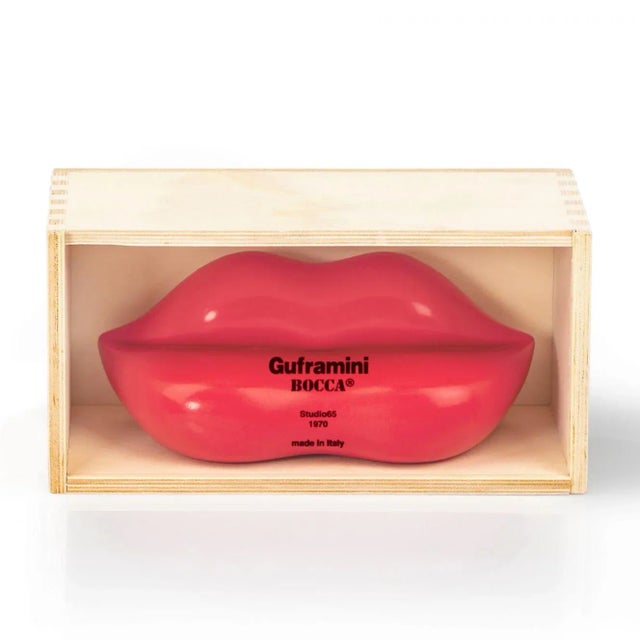 Gufram Guframini Bocca Lips Miniature Sofa Couch 1:8 Object Collectible by Studio 65 Gufram Made in Italy For Sale - Image 6 of 15