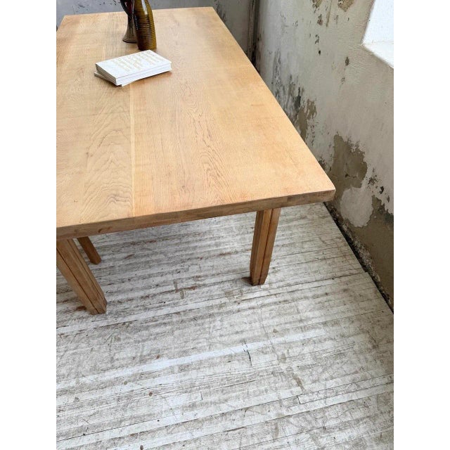 Oak Farmhouse Table, 1950s For Sale - Image 10 of 18