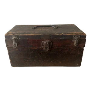 Early 20th Century Antique Wood Tool Box