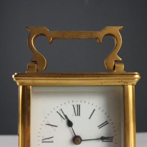 Gilded Bronze Desk Clock For Sale - Image 4 of 13