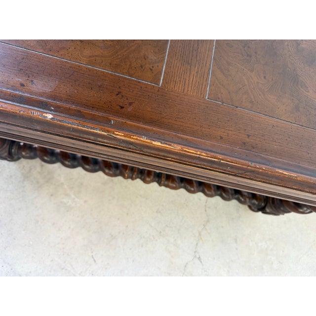 Vintage Henredon Barley Twist Rectangular Coffee Table For Sale - Image 11 of 12