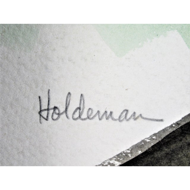 Robert Holdeman, Abstract Landscape, Circa 1970 For Sale - Image 4 of 6