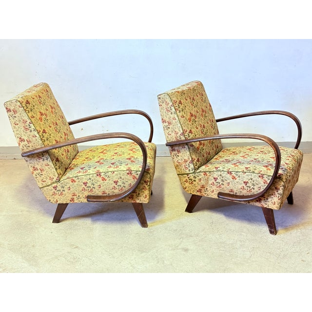 Vintage Armchairs by Jindrich Halabala, 1950s, Set of 2, in Very Good conditions. Designed 1950 to 1959 I have official...