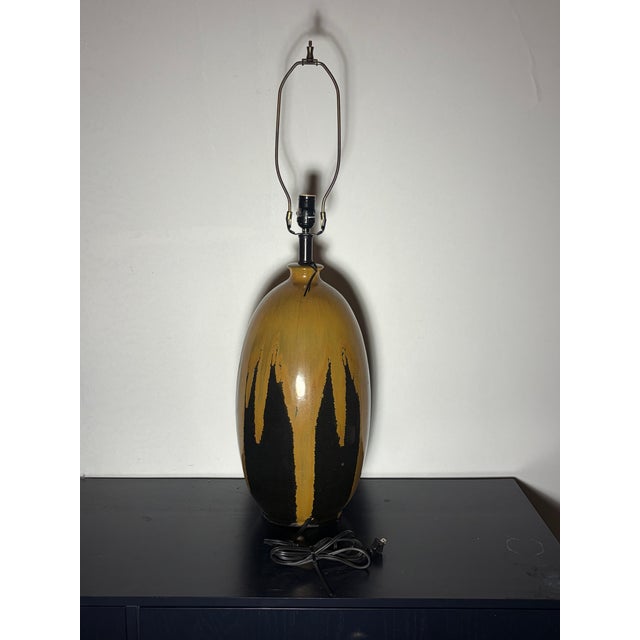 Metal Modern Ceramic Table Lamps - a Pair For Sale - Image 7 of 9
