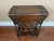 1900 - 1909 Petite Antique English Side Sofa Table Barley Twist Drop Leaf Gateleg Carved Oak For Sale - Image 5 of 18