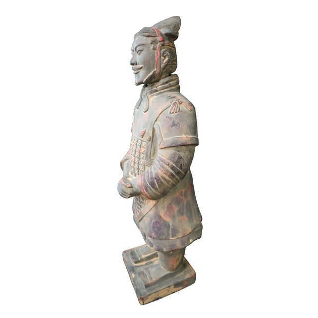 Ceramic Terracotta Warrior Replica High Ranking Officer Statue For Sale - Image 7 of 10