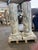 Grand Fluted Verde Alpi Marble Columns on Stepped Bases, Set of 2 For Sale - Image 4 of 9
