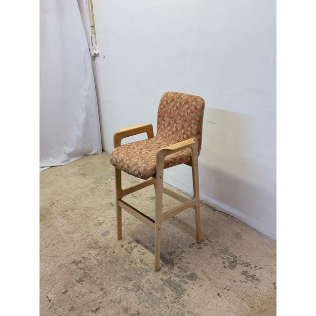 Wood Benny Linden Design Barstools, 1990s - Set of Three For Sale - Image 7 of 12