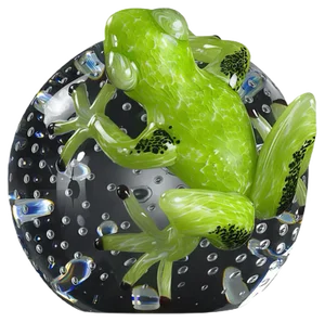 Sculpture Sphere with Green Frog from VGnewtrend