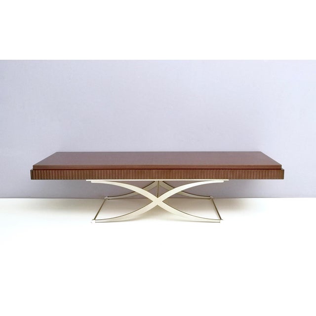 Side Table with Wooden Top and Steel Frame by Italo900, Italy For Sale - Image 14 of 14