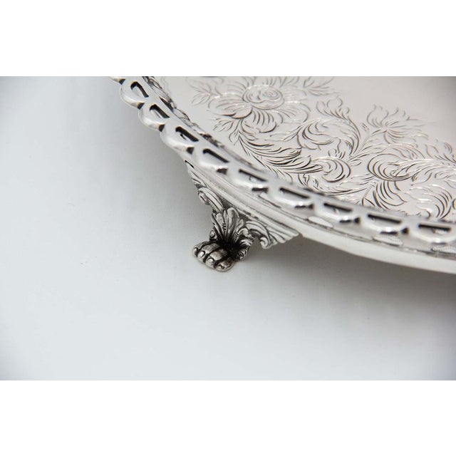 Circular Silver Ticket Box with Grate, in Good conditions.