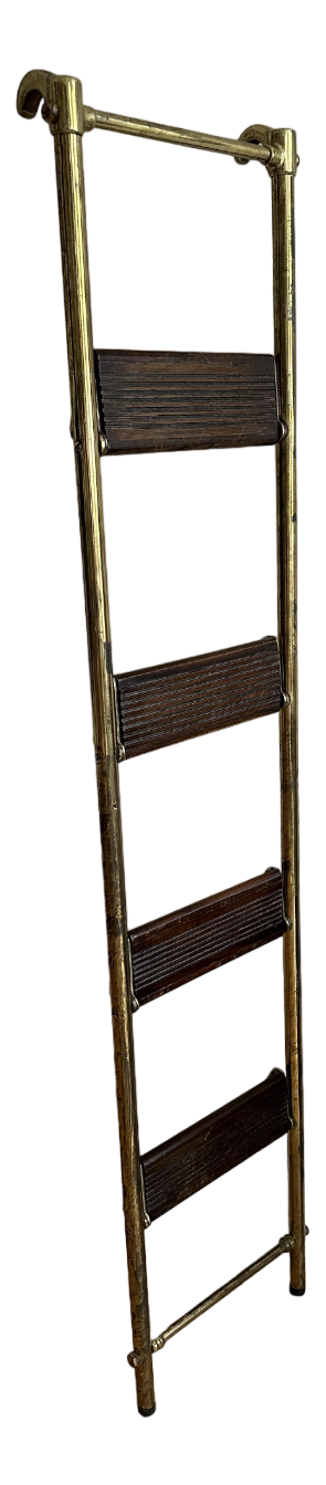 Late 19th Century Brass Ships Ladder, 1890s