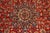 Hand Knotted Persian Style Vintage Wool Area Rug Red Field Floral Medallion For Sale - Image 11 of 18