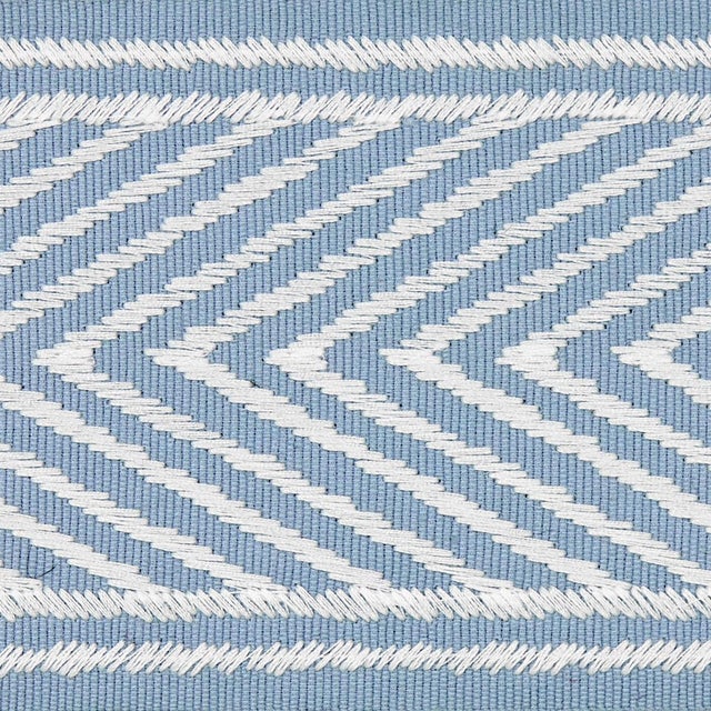 Contemporary Sample - Schumacher Nicholson Tape in Sky For Sale - Image 3 of 4