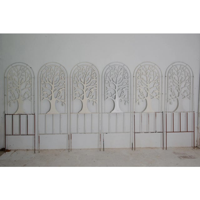 Arts & Crafts 1960s Set of Metal Garden Tree and Bird Trellises - 21 Pieces For Sale - Image 3 of 12