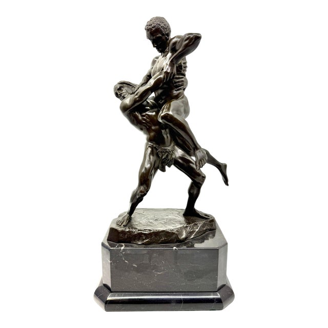 1900s Philipp E. Hamburger Neo-Classical “The Wrestlers” For Sale