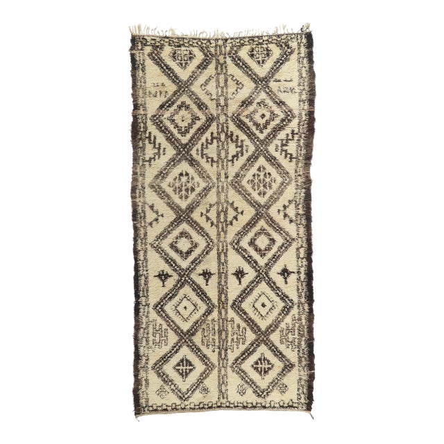 Vintage Moroccan Beni Ourain Rug, 06'00 X 12'09 For Sale