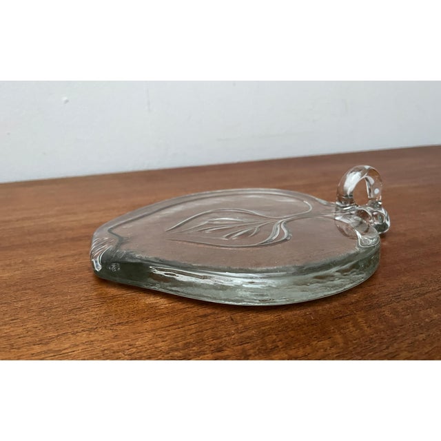 Vintage Scandinavian Heavy Glass Plate, 1970s For Sale - Image 4 of 18