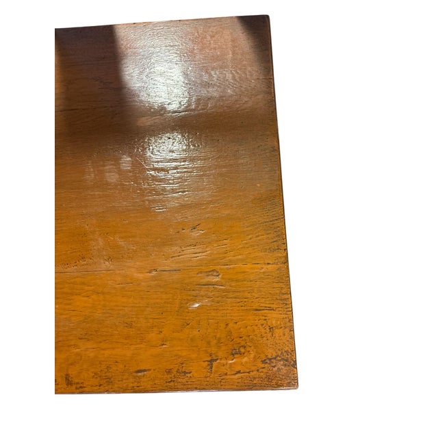 Vintage Oak Barley Twist Side Table With Lower Shelf For Sale In Greensboro - Image 6 of 7