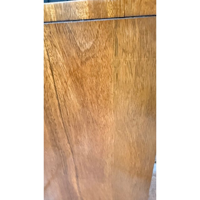 Vintage Mastercraft Grand Rapids Brass-Banded Walnut Nightstand / End Table, 1970s For Sale - Image 12 of 15