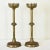 Gothic French 19th Century Brass Altar Candlesticks - A Pair For Sale - Image 3 of 10