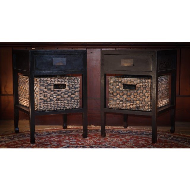 Vintage Lombok Canton Bedside Tables in Ash, 2010s, Set of 2 For Sale - Image 15 of 18