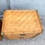 Mid 20th Century Boho Chic Herringbone Wicker Faux Bamboo Nightstands/Commodes by Dixie - A Pair For Sale - Image 5 of 9