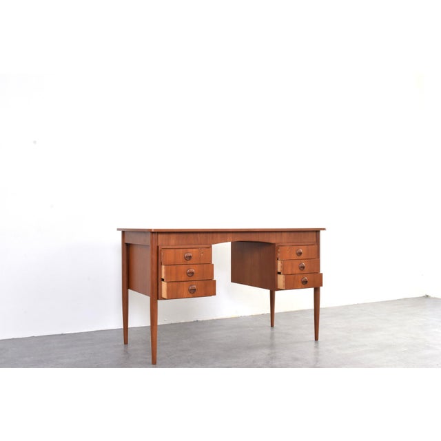 Mid-Century Modern Danish Teak Desk, 1960s For Sale - Image 11 of 18