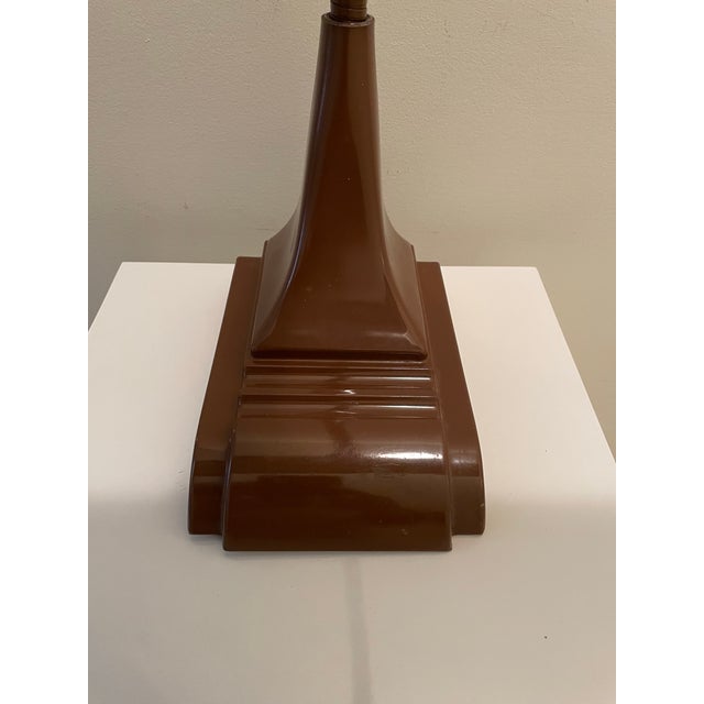 Paint Vintage Art Deco Streamline Desk Lamp-Mad Men Aesthetic For Sale - Image 7 of 9