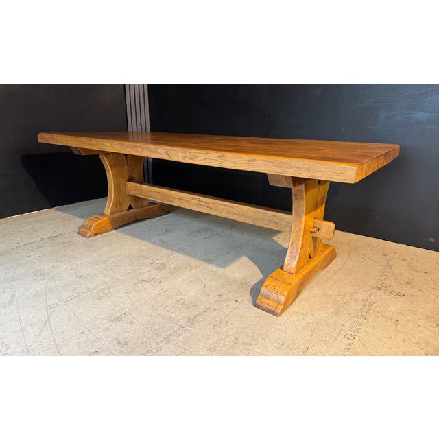 Vintage French Farmhouse Dining Table in Oak, 1925 For Sale - Image 16 of 18