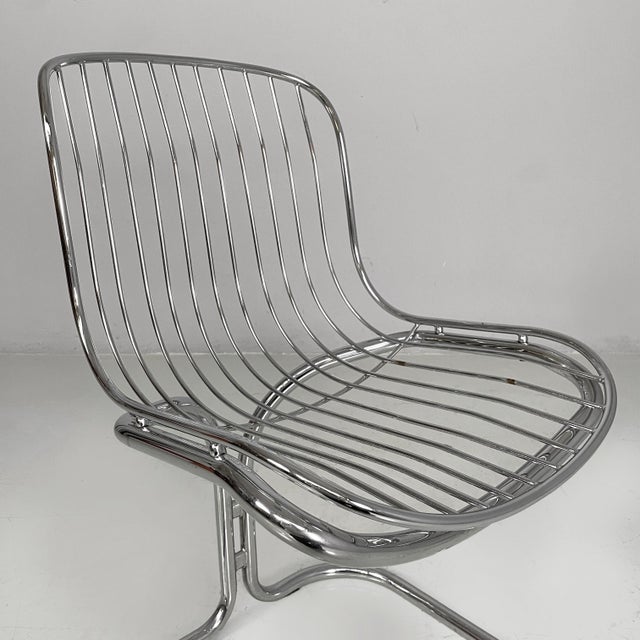 Italian Modern Chairs in Steel, 1970s, Set of 6 For Sale - Image 6 of 18